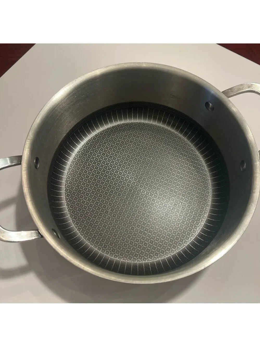 Lexi Home Diamond Non-Stick Tri-Ply Stainless Steel Professional Cookware 5 Qt